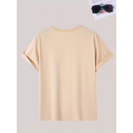 Men's Casual Short Sleeve T-Shirt with Bold 