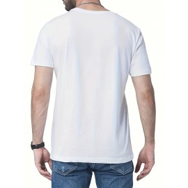 Men's Casual Short Sleeve T-Shirt with 