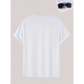 Men's Casual Short Sleeve T-Shirt with 