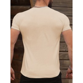 Men's Casual Short Sleeve T-Shirt with 