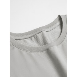 Men'S Vibrant Orange Graphic T-Shirt - 