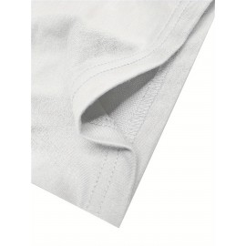 Men'S Summer Casual T-Shirt with Dark Art Eye & Hand Print, Lightweight Polyester, Quick-Dry & Machine Washable, Loose Fit for Outdoor Sports & Social Gatherings, Streetwear Style, Round Neck, Breathable Fabric