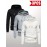 3pcs Men's Casual Waffle Knit Jacquard Hoodie Set - Long Sleeve Pullover with Side Zipper Detail, Perfect for Daily Commute, Outdoor Sports, and Beach Vacations
