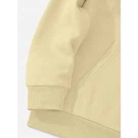 Men'S Casual Minimalist Style Hoodie, Paris Letter Print Men'S Long Sleeve Hoodie Three-Piece Set