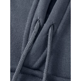 [Men's Cross Print Hooded Sweatshirt] Black Men's 