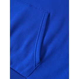 [Men's Cross Print Hooded Sweatshirt] Black Men's 