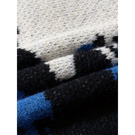 Men'S & Women'S Stylish Van Gogh Starry Night Print Pullover Sweater - Loose Fit, Long Sleeve, Round Neck, Knit Fabric, Casual & Versatile Fall/Winter Top, Fall Winter Top | Starry Night Design | Ribbed Knit Cuffs, Van Gogh Sweater